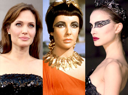 Angelina Jolie, Elizabeth Taylor, Cleopatra, Natalie Portman, Black Swan Angelina Jolie, Elizabeth Taylor, Cleopatra, Natalie Portman, Black Swan